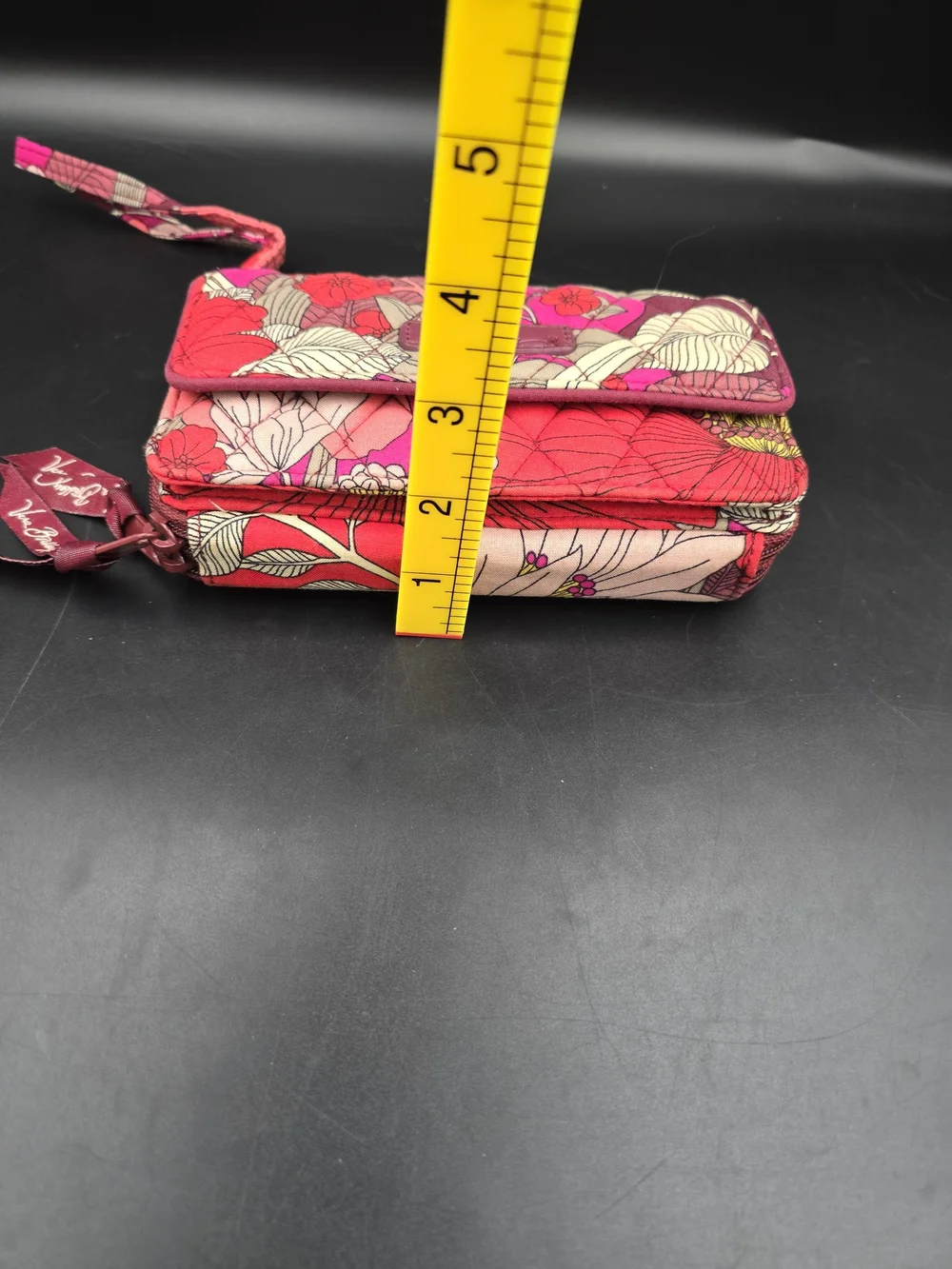 Vera Bradley Pink Floral Quilted Wristlet